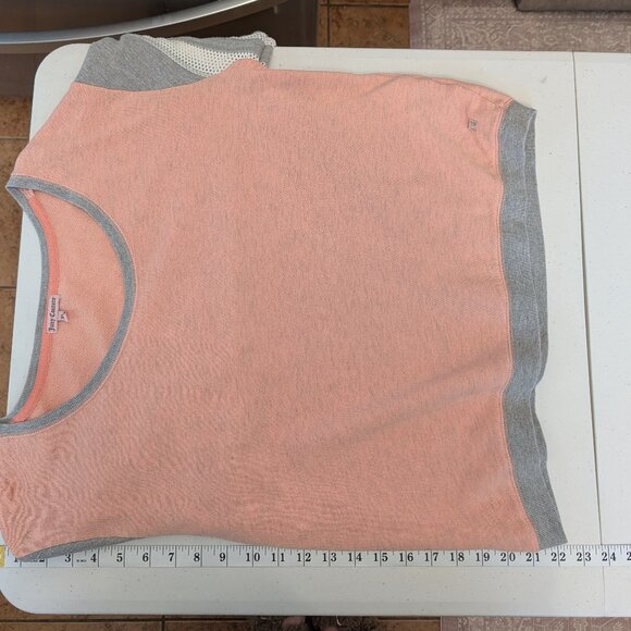 Juicy Couture Pink Jersey Top XL Crop - Picture 5 of 5